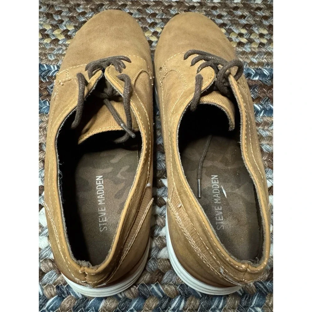 Steve Madden BTAG Cognac Casual Oxford Shoes Size 6‎